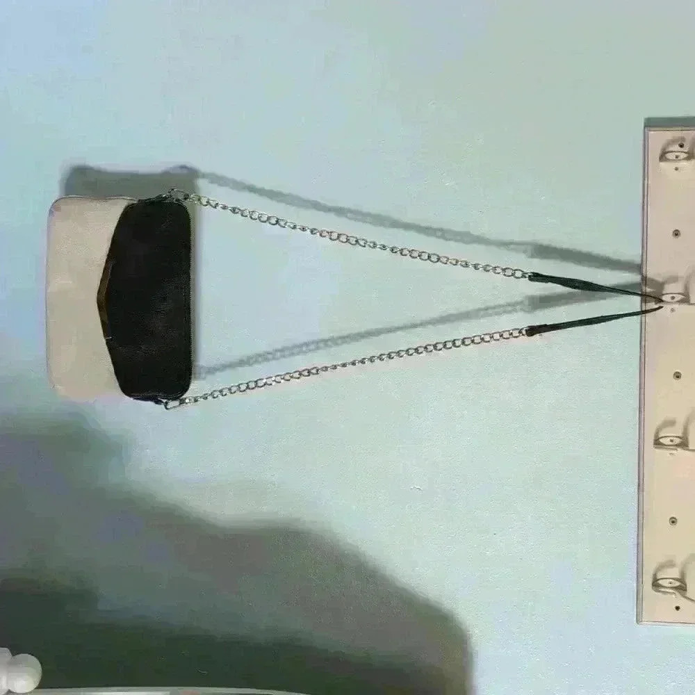 Olivia + joy black and white gold chain purse